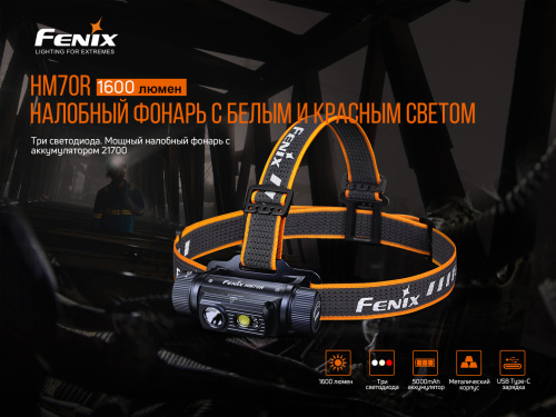 Налобный фонарь Fenix HM70R фото 7